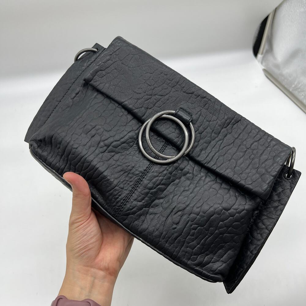 Vince Camuto Bubble Lamb Leather Livy Crossbody Bags Black